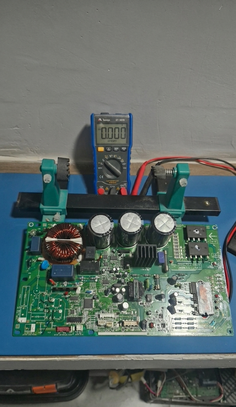 Electronic circuit board in repair workshop